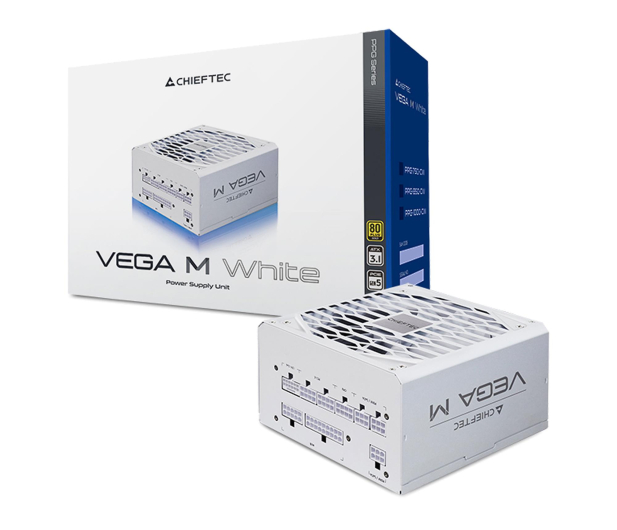 Chieftec Vega M 1000W 80 Plus Gold White - 1503542 - zdjęcie